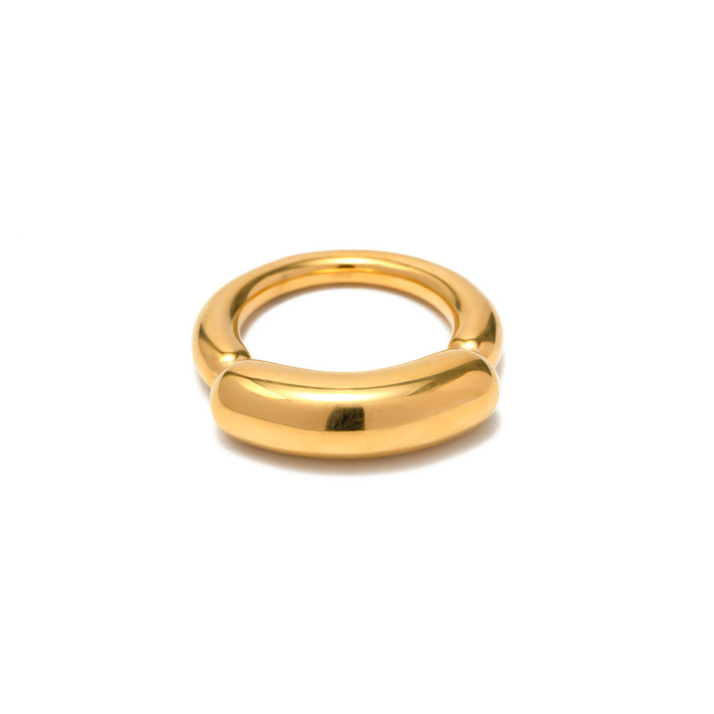 18k Gold Plated Stainless Steel Ring