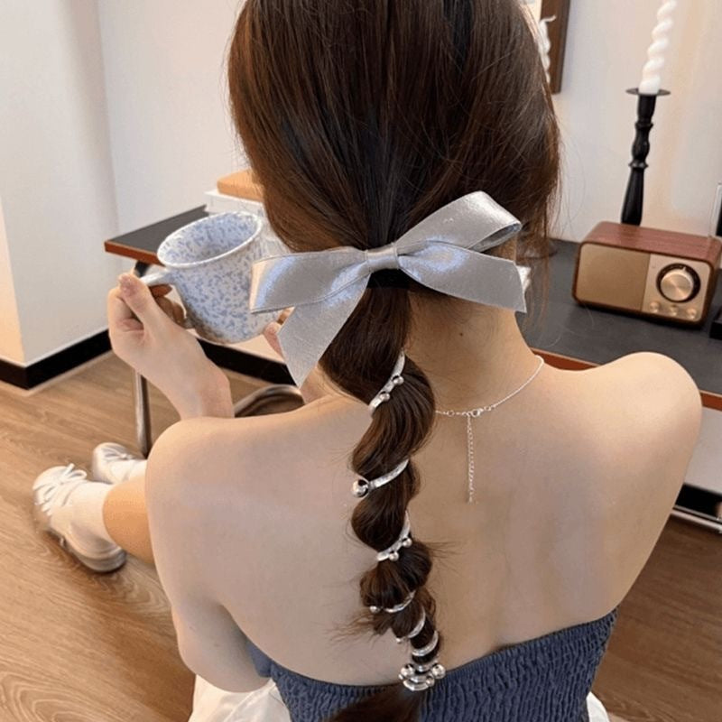 Bow Phone Line Hair Ring Durable Headband