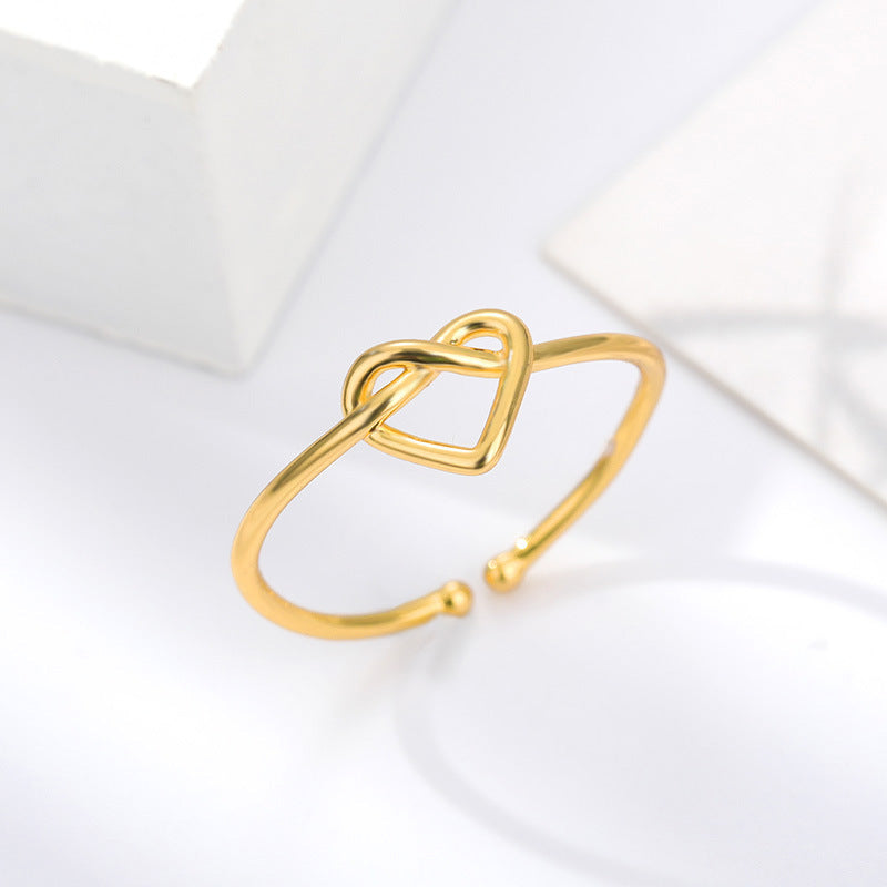 18K Gold Love Heart-shaped Ring