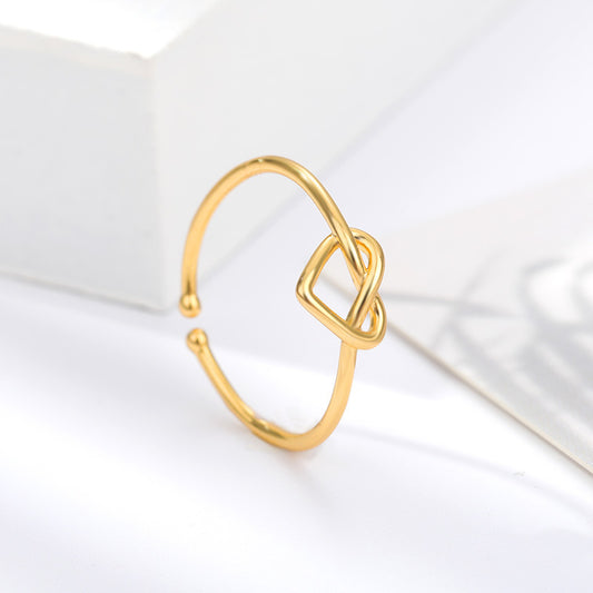 18K Gold Love Heart-shaped Ring