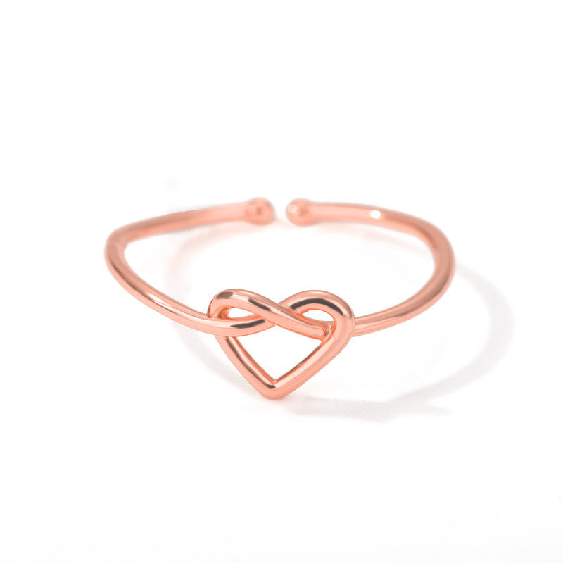 18K Gold Love Heart-shaped Ring