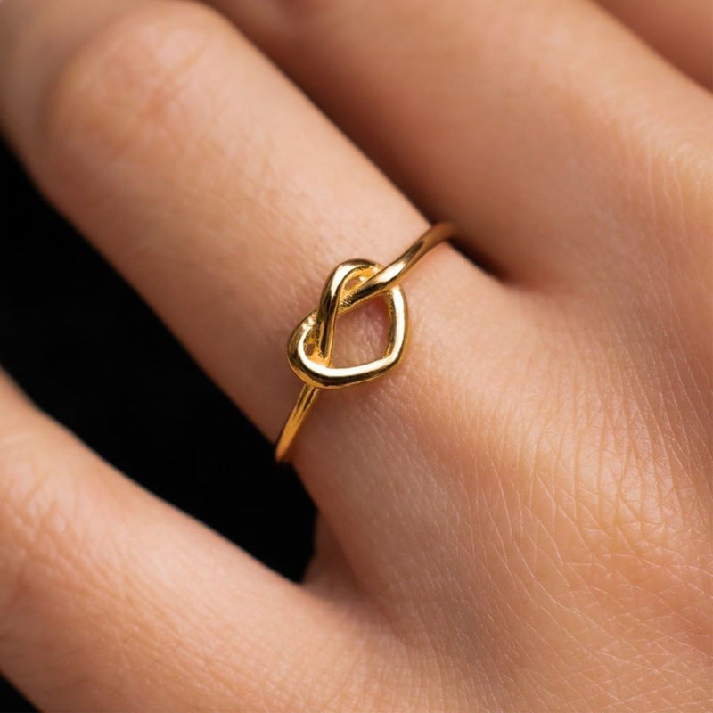 18K Gold Love Heart-shaped Ring