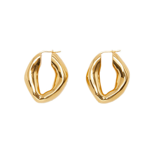 18K Gold Shaped Earrings