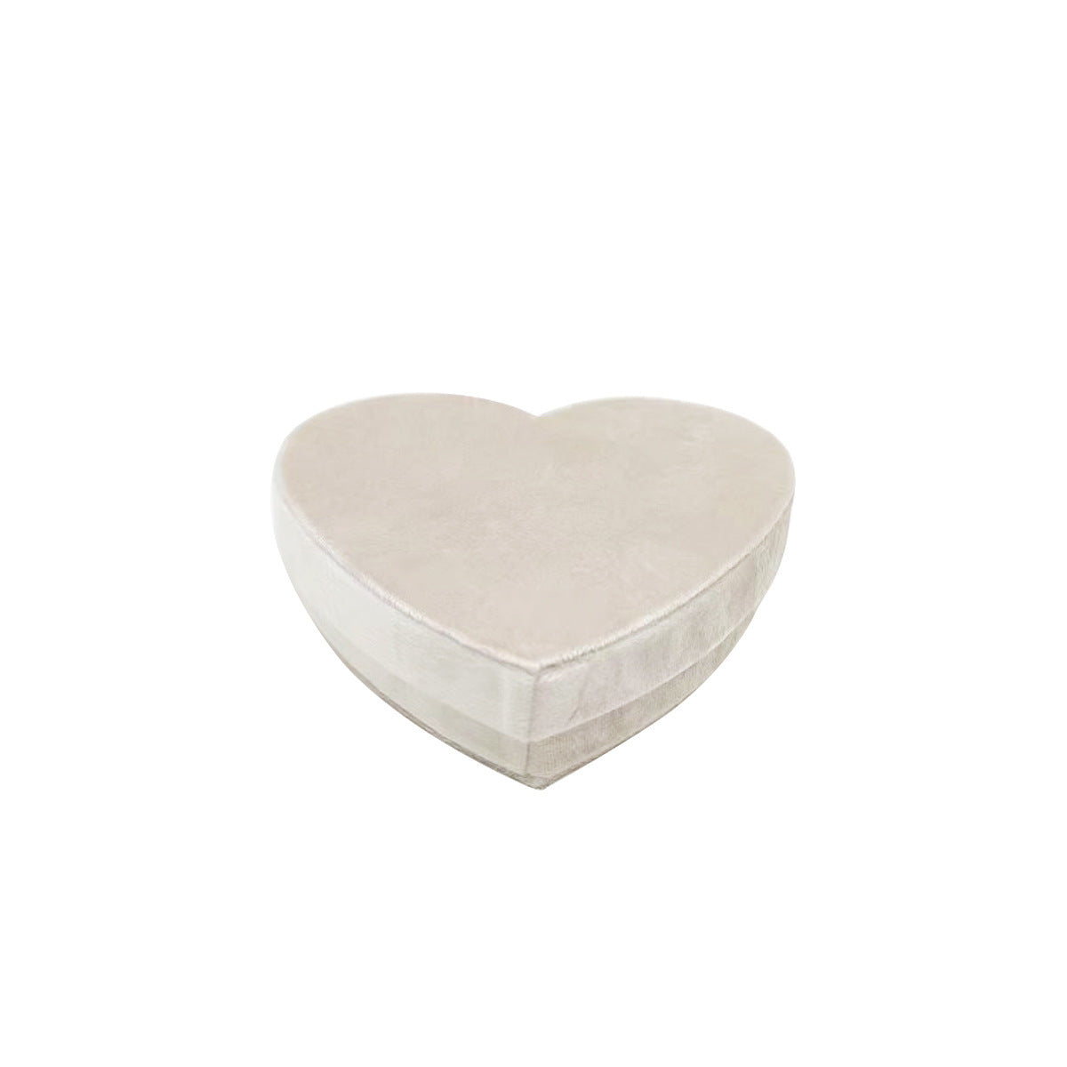 Heart-shaped Velvet Jewellery Box