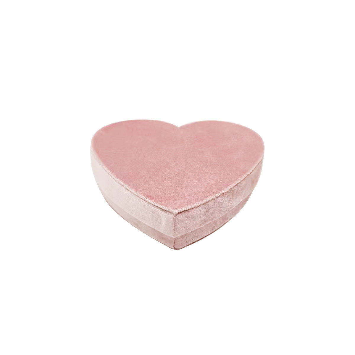 Heart-shaped Velvet Jewellery Box