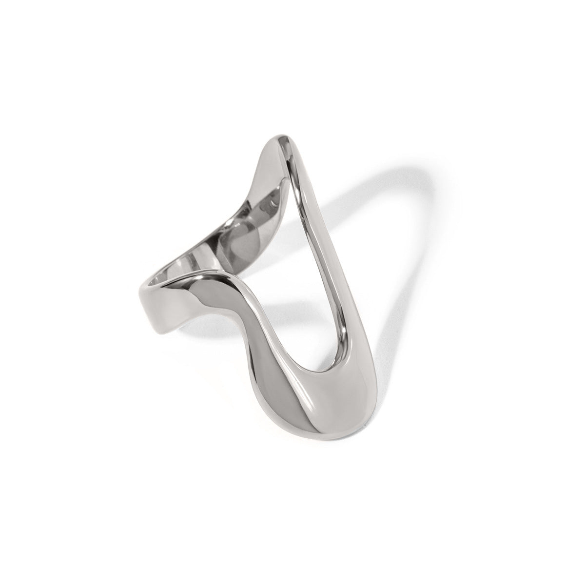 18k Gold Stainless Steel Minimalist Irregular Ring