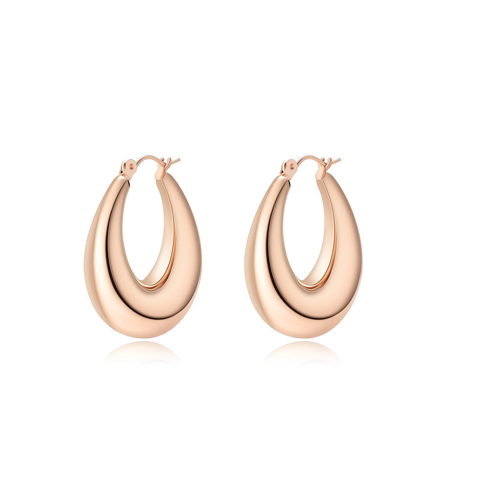 18K  Gold Plated Stainless Steel Vacuum Earrings