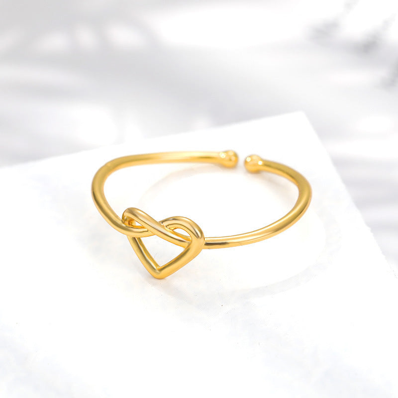 18K Gold Love Heart-shaped Ring