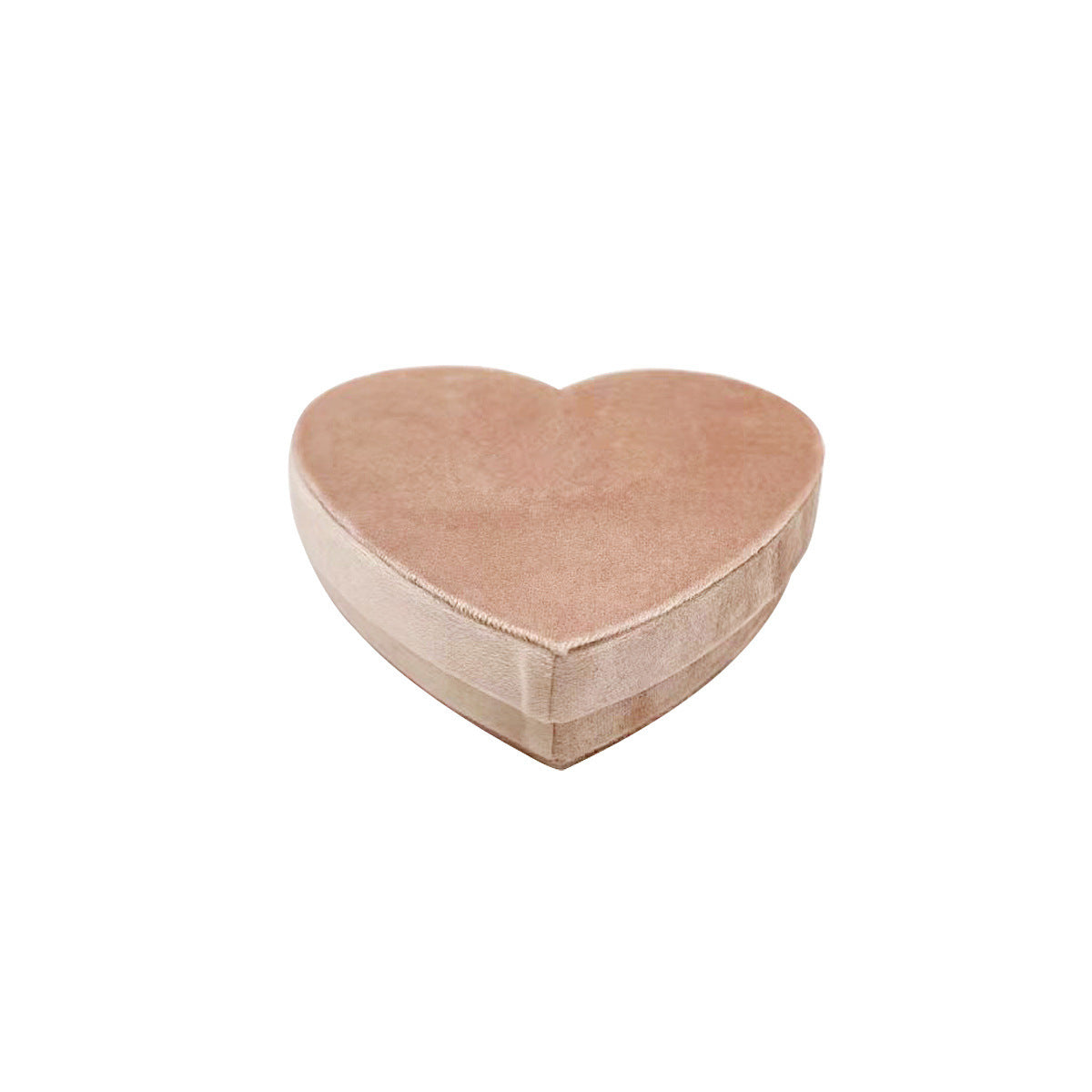 Heart-shaped Velvet Jewellery Box