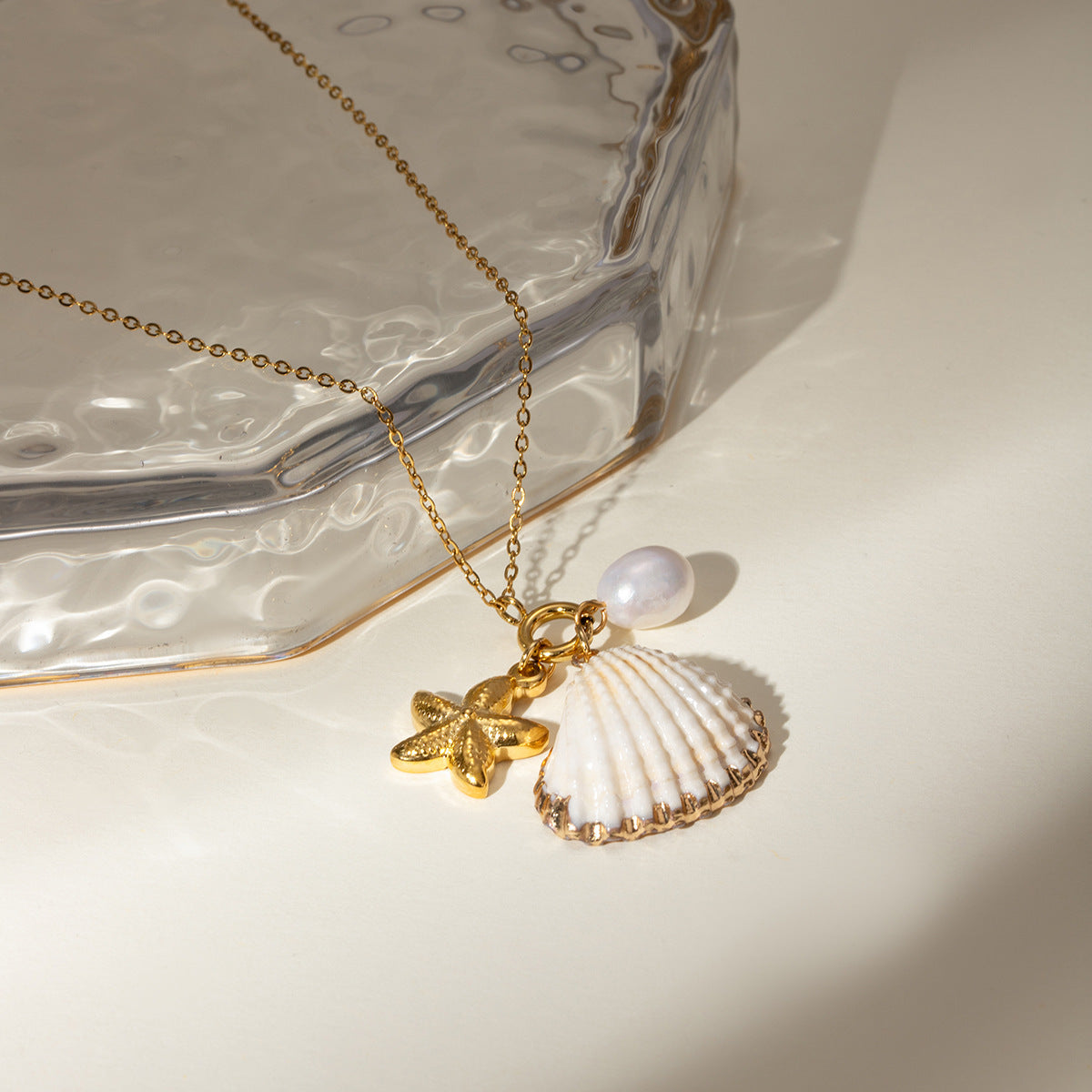 Versatile Starfish Shell Necklace Accessories