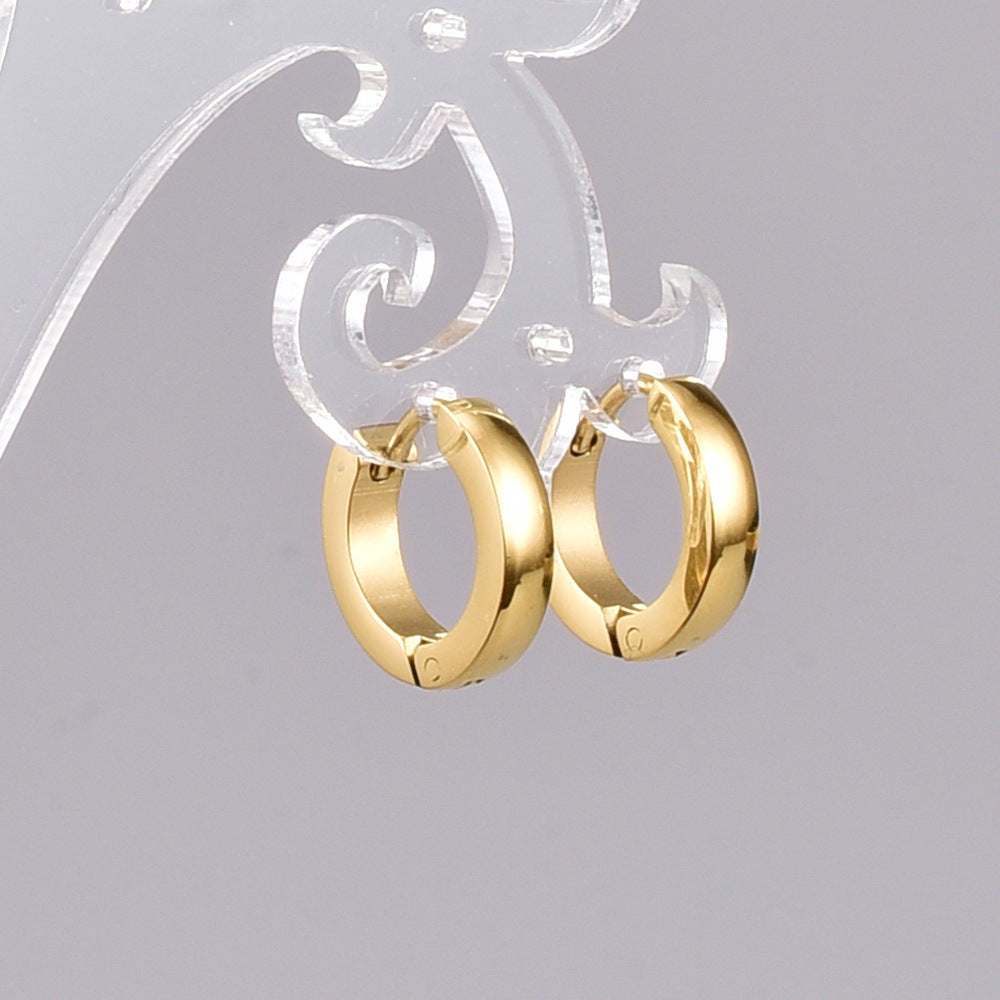 18K Gold Plated Titanium Steel Women's Earrings