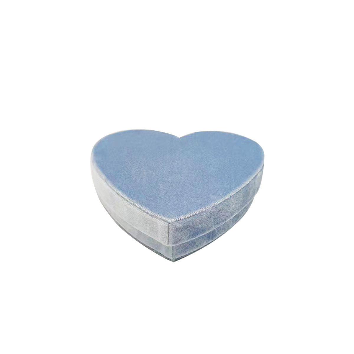 Heart-shaped Velvet Jewellery Box